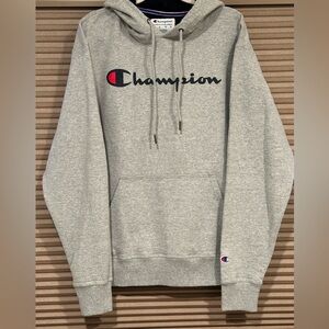 Champion Light Gray Men's Hoodie Sz Med